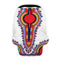 Red And White African Dashiki Print Baby Seat Cover