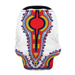 Red And White African Dashiki Print Baby Seat Cover