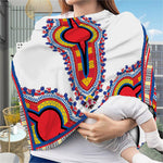 Red And White African Dashiki Print Baby Seat Cover