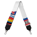 Red And White African Dashiki Print Bag Strap