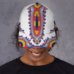 Red And White African Dashiki Print Baseball Cap