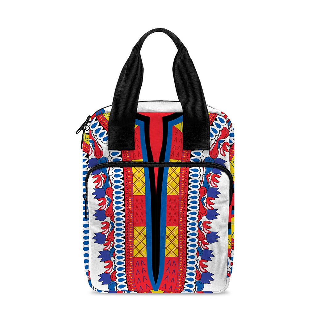Red And White African Dashiki Print Bible Tote Bag