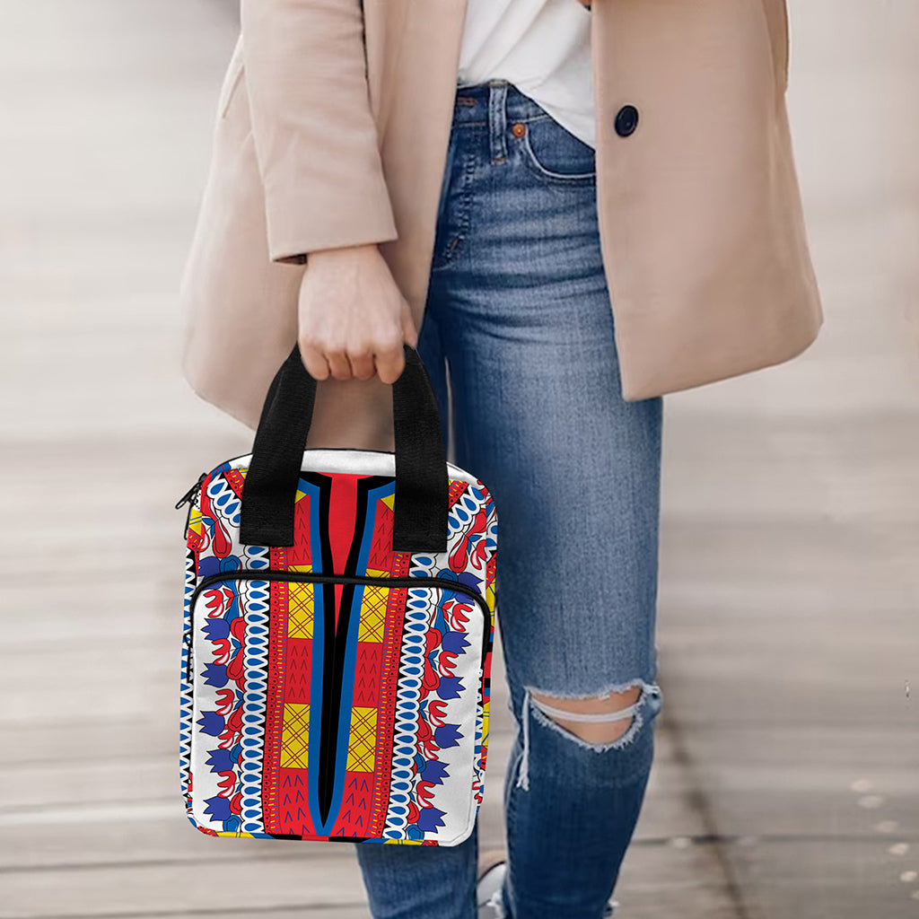 Red And White African Dashiki Print Bible Tote Bag