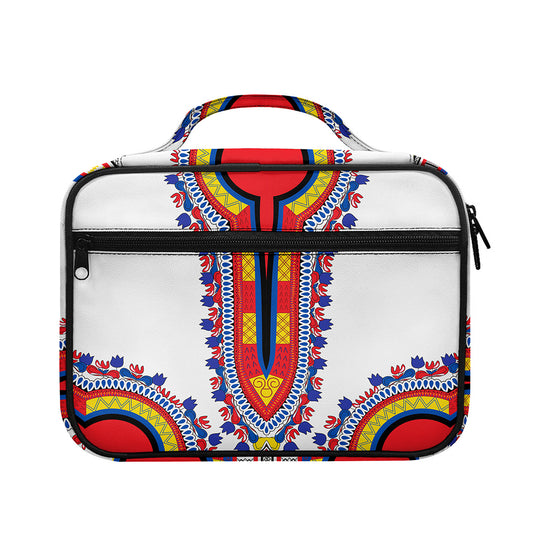 Red And White African Dashiki Print Briefcase Bible Bag