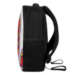 Red And White African Dashiki Print Casual Backpack