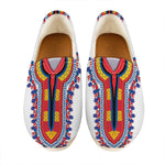 Red And White African Dashiki Print Casual Shoes