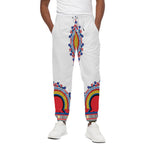 Red And White African Dashiki Print Cotton Pants