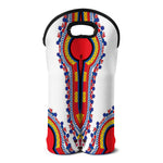 Red And White African Dashiki Print Double Neoprene Wine Tote