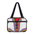 Red And White African Dashiki Print Double Strap Bible Bag