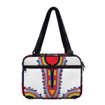 Red And White African Dashiki Print Double Strap Bible Bag