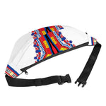 Red And White African Dashiki Print Fanny Pack