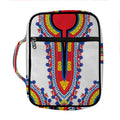 Red And White African Dashiki Print Front Pocket Bible Bag