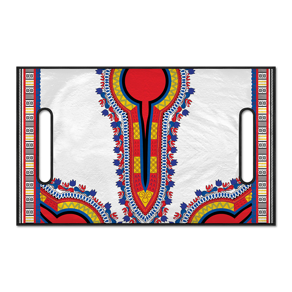 Red And White African Dashiki Print Golf Cart Seat Cover