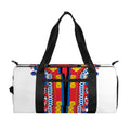 Red And White African Dashiki Print Gym Bag