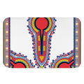 Red And White African Dashiki Print Indoor Door Mat