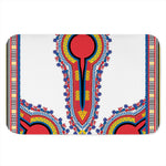 Red And White African Dashiki Print Indoor Door Mat