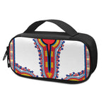 Red And White African Dashiki Print Insulin Cooler Travel Case