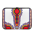 Red And White African Dashiki Print Laptop Sleeve