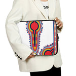 Red And White African Dashiki Print Laptop Sleeve