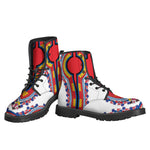 Red And White African Dashiki Print Backpack