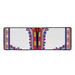 Red And White African Dashiki Print Long Kitchen Mat