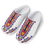 Red And White African Dashiki Print Mesh Casual Shoes