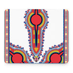 Red And White African Dashiki Print Mouse Pad