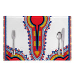 Red And White African Dashiki Print Placemat