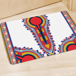 Red And White African Dashiki Print Polyester Doormat