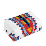 Red And White African Dashiki Print Rectangle Tissue Box Cover