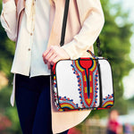 Red And White African Dashiki Print Shoulder Strap Bible Bag