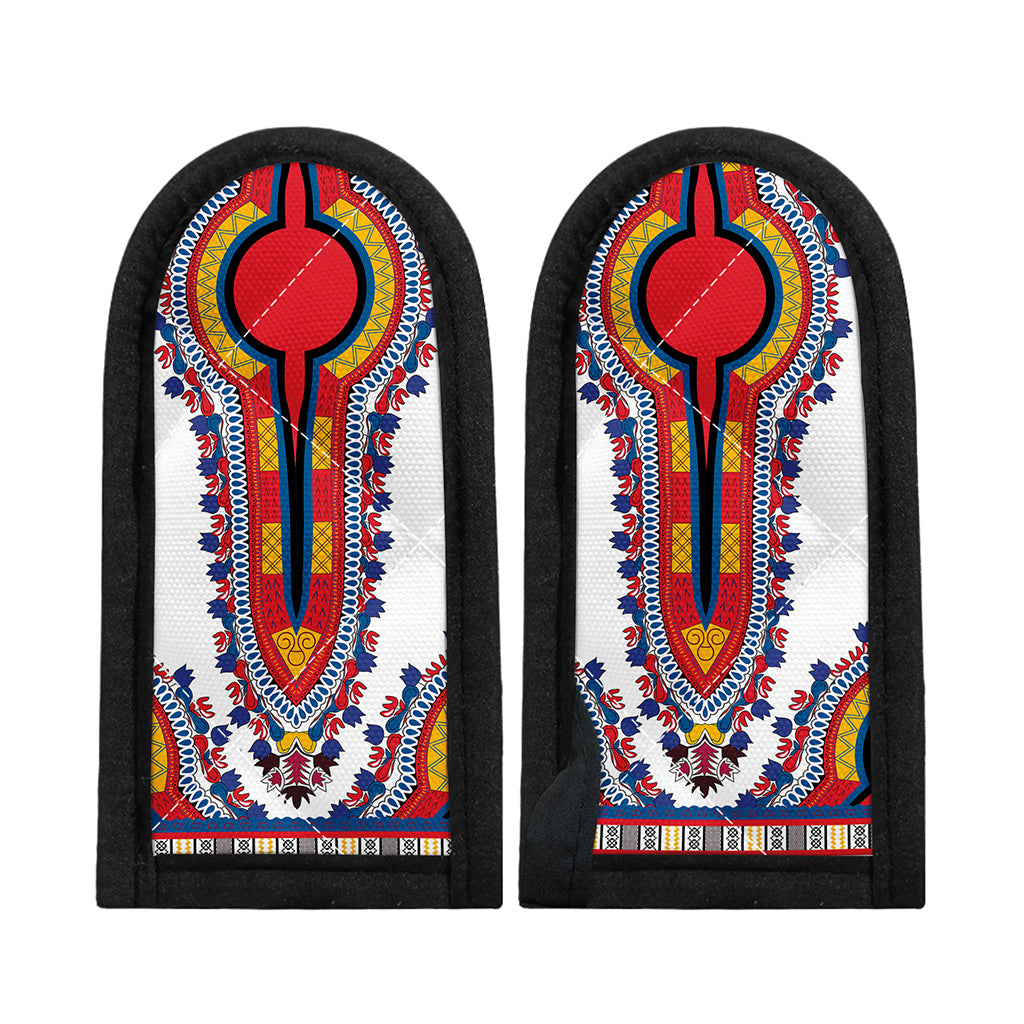 Red And White African Dashiki Print Skillet Handle Cover