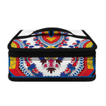 Red And White African Dashiki Print Small Lunch Bag