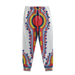 Red And White African Dashiki Print Sweatpants
