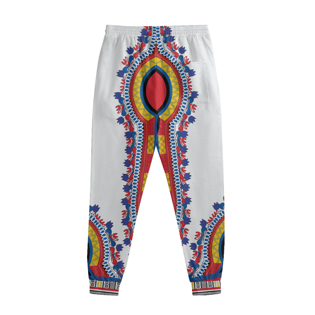 Red And White African Dashiki Print Sweatpants