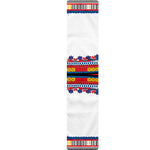 Red And White African Dashiki Print Table Runner