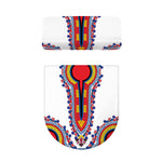 Red And White African Dashiki Print Toilet Lid And Tank Cover Set