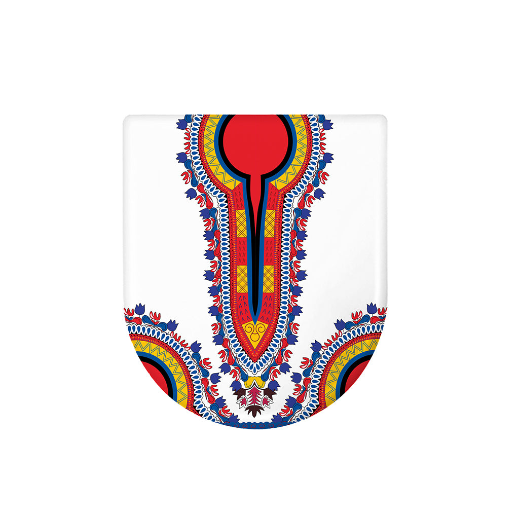 Red And White African Dashiki Print Toilet Lid Cover