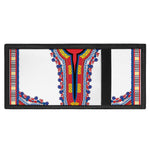 Red And White African Dashiki Print Trifold Wallet