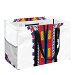 Red And White African Dashiki Print Utility Tote Bag