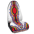 Red And White African Dashiki Print Waterproof Car Seat Cover
