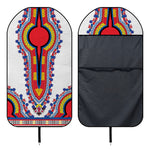 Red And White African Dashiki Print Waterproof Car Seat Cover