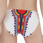 Red And White African Dashiki Print Women's Panties