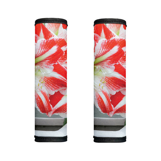 Red And White Amaryllis Print Handle Covers