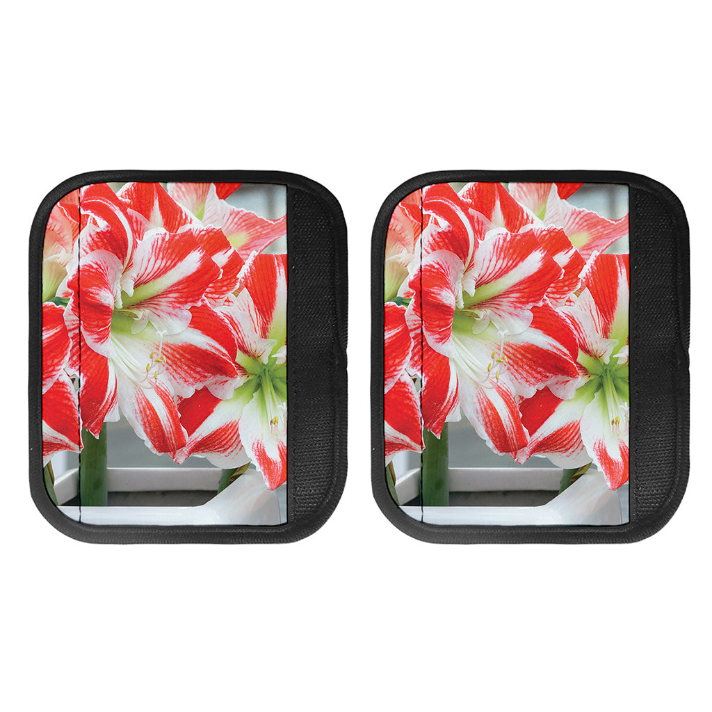 Red And White Amaryllis Print Handle Covers