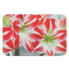 Red And White Amaryllis Print Indoor Door Mat