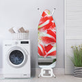 Red And White Amaryllis Print Ironing Board Cover
