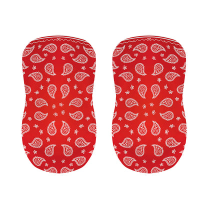 Red And White Bandana Print Bar Stool Covers