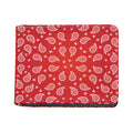 Red And White Bandana Print Bifold Wallet