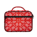Red And White Bandana Print Briefcase Bible Bag